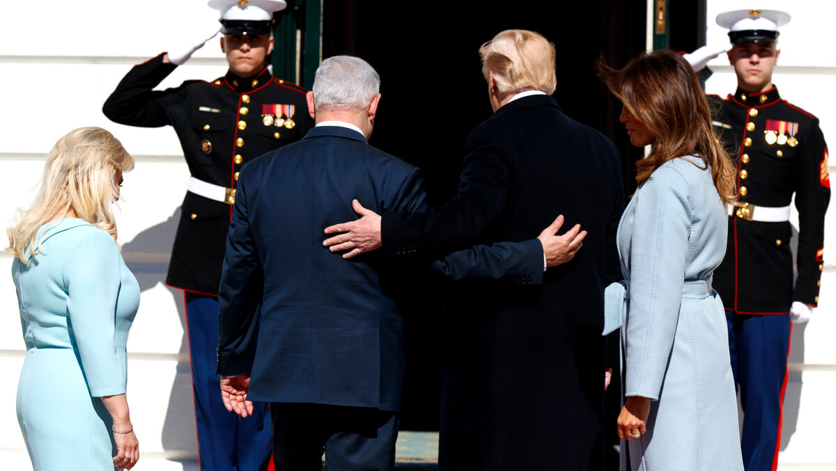 Donald Trump, Benjamin Netanyahu, Melania Trump, Sara Netanyahu