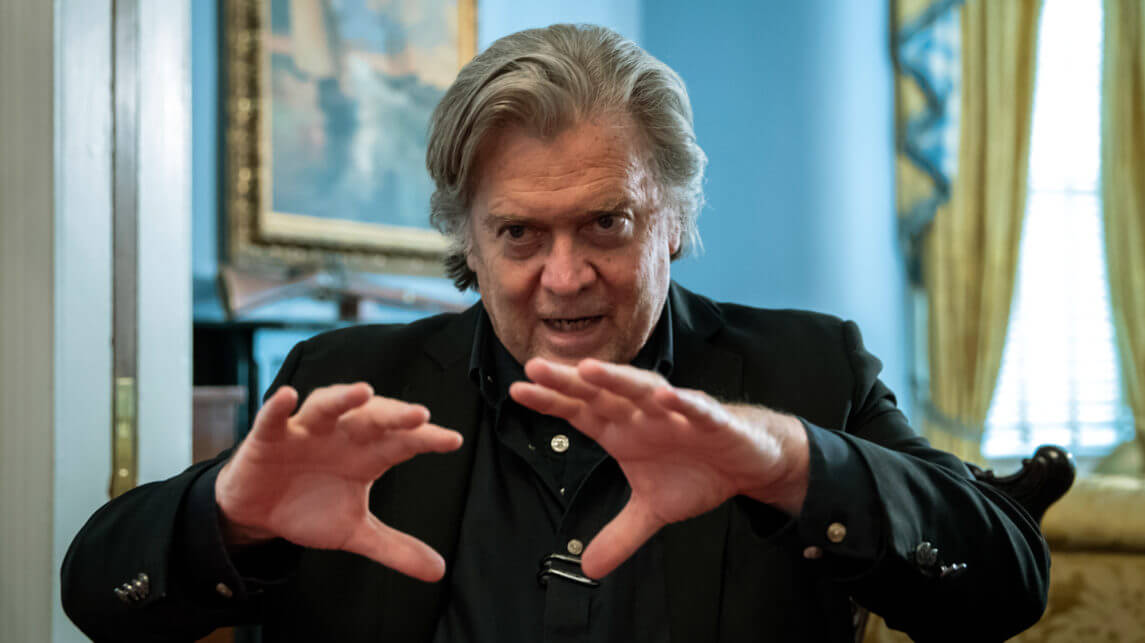 Steve Bannon Declares ‘War Rooms’ to Win European Elections – and That’s Not Meddling?