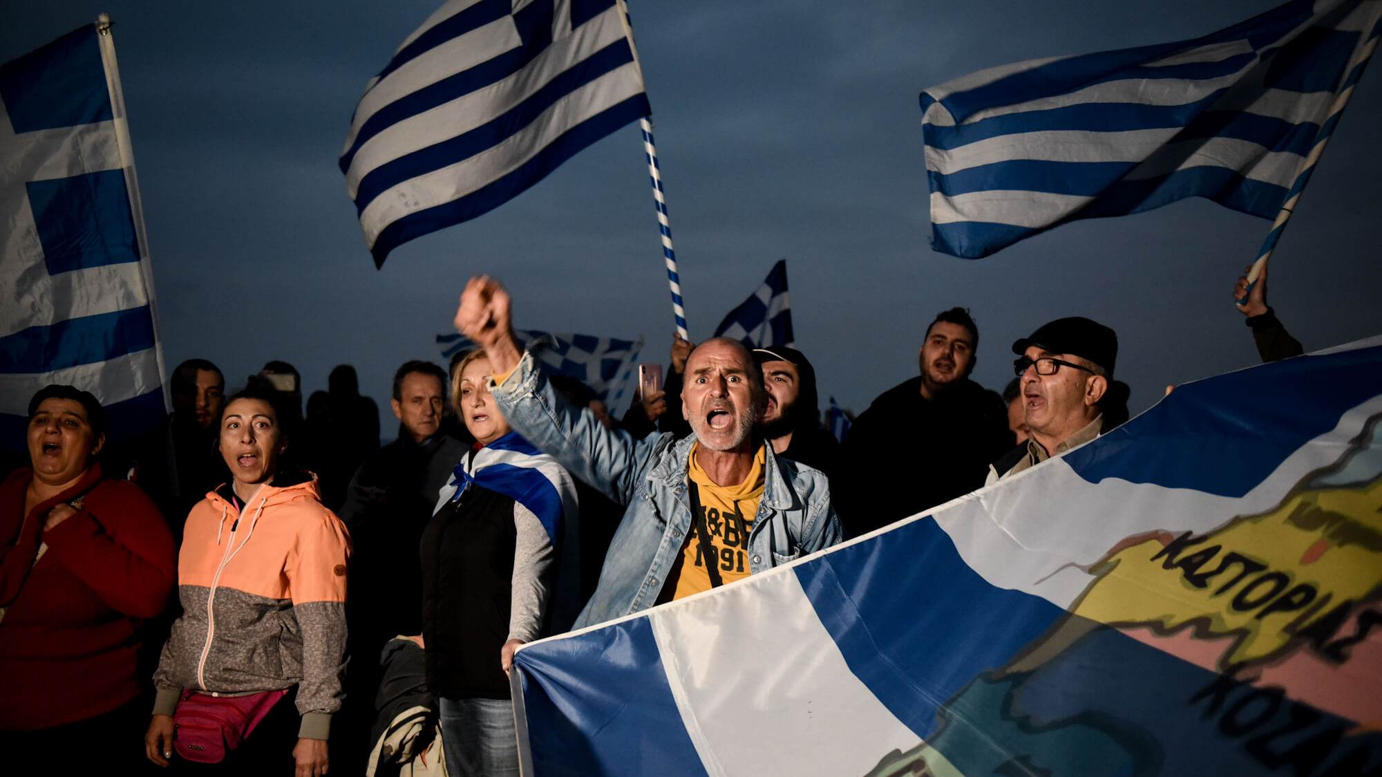 希腊抗议马其顿公民投票