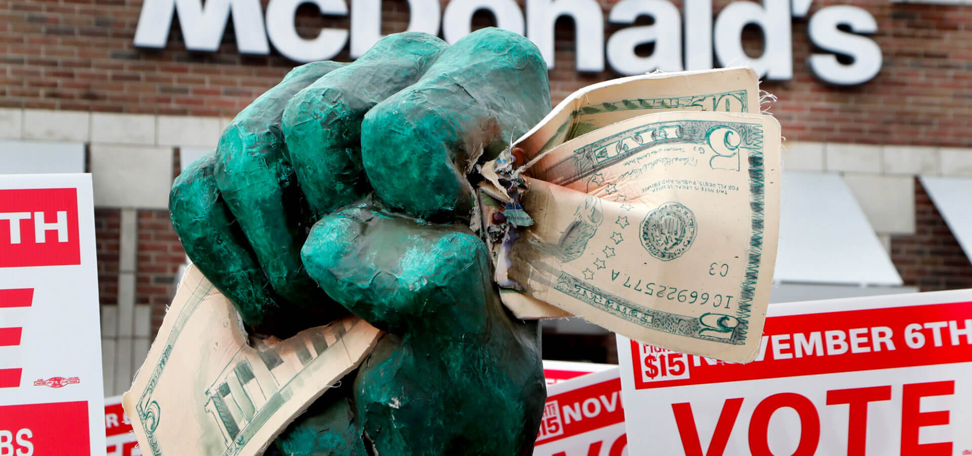 McDonald's Protest Minimum Wage