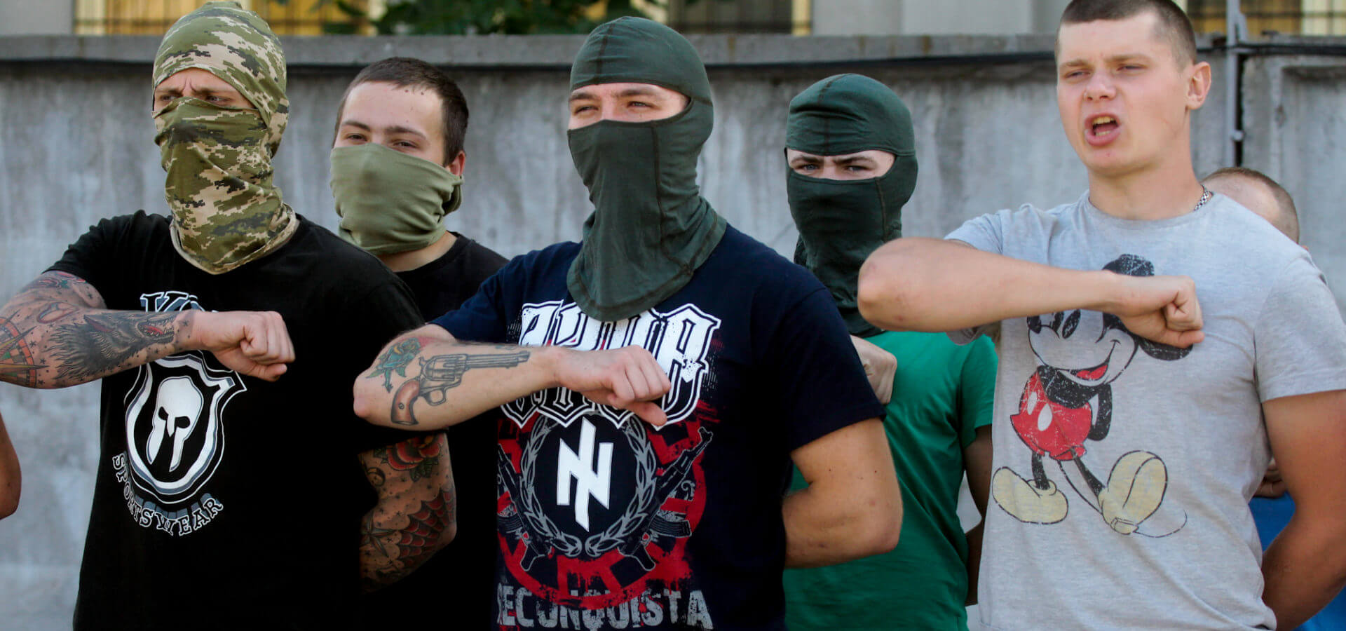 fascism crime Nazi military politics violence paramilitary alt-right Ukraine white supremacy hate racism xenophobia