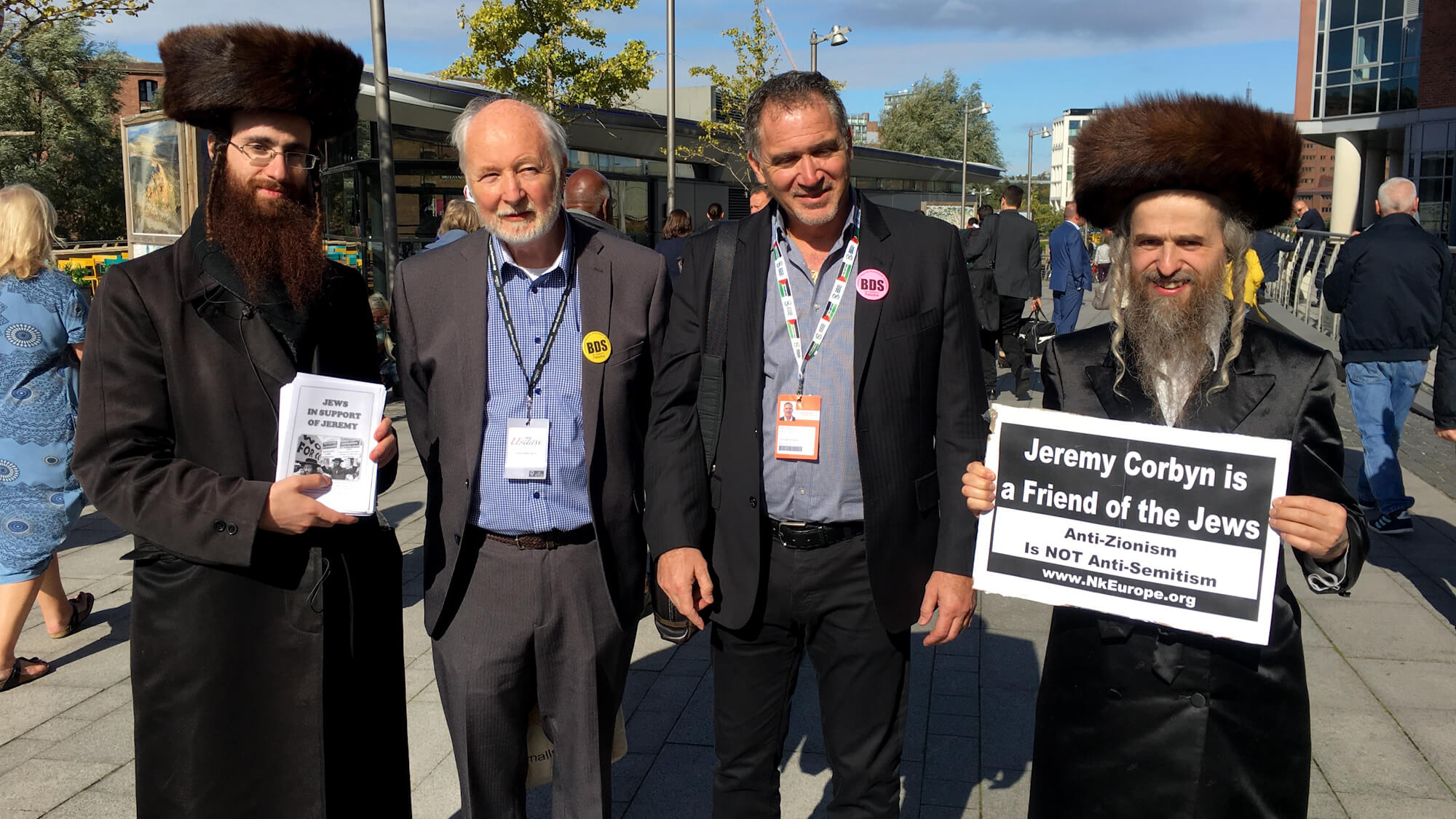 Jewish leaders at .K. Labour conference in Liverpool, England