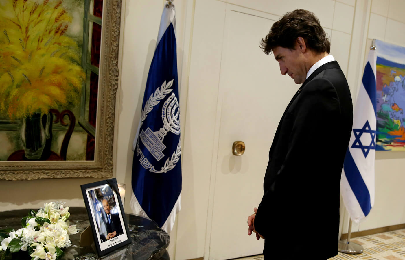 Justin Trudeau Isael Peres Funeral