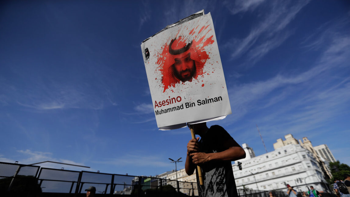 Mohammed bin Salman Protest G20