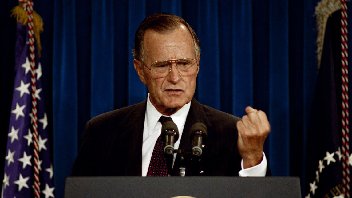 In 1991 George  H.W. Bush Took on the Israel Lobby, and Paid for It