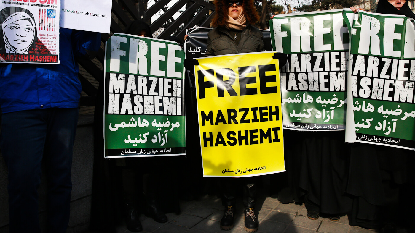 Марзие Хашеми | Акция протеста