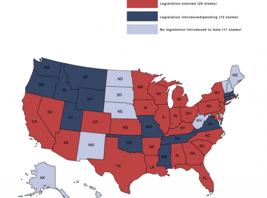 US States with BDS laws