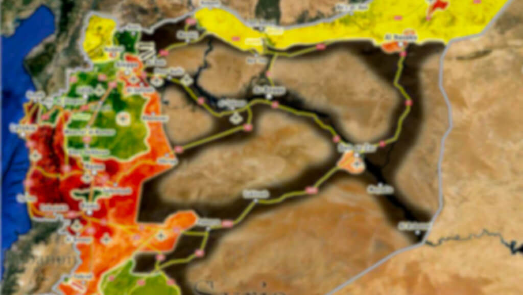 military situation in Syria Map