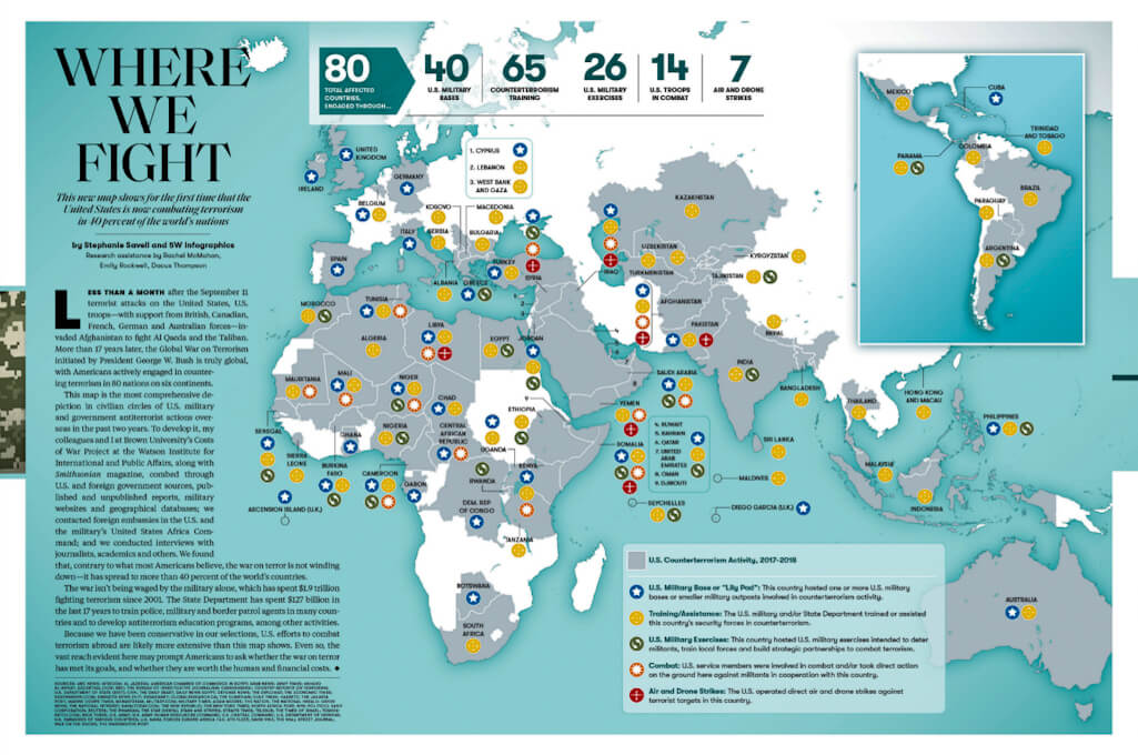 US War on Terror Map