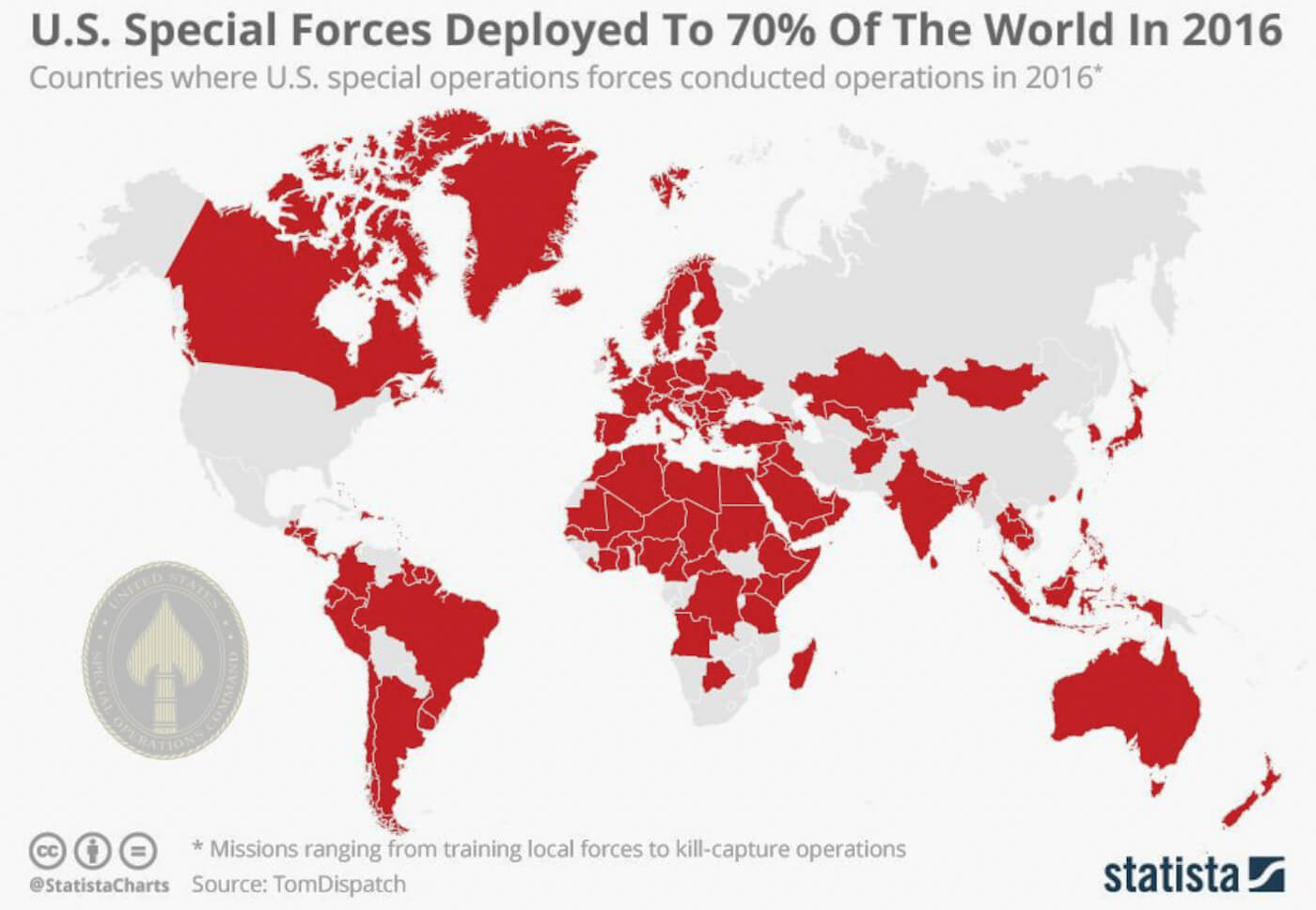 US Special Forces Map