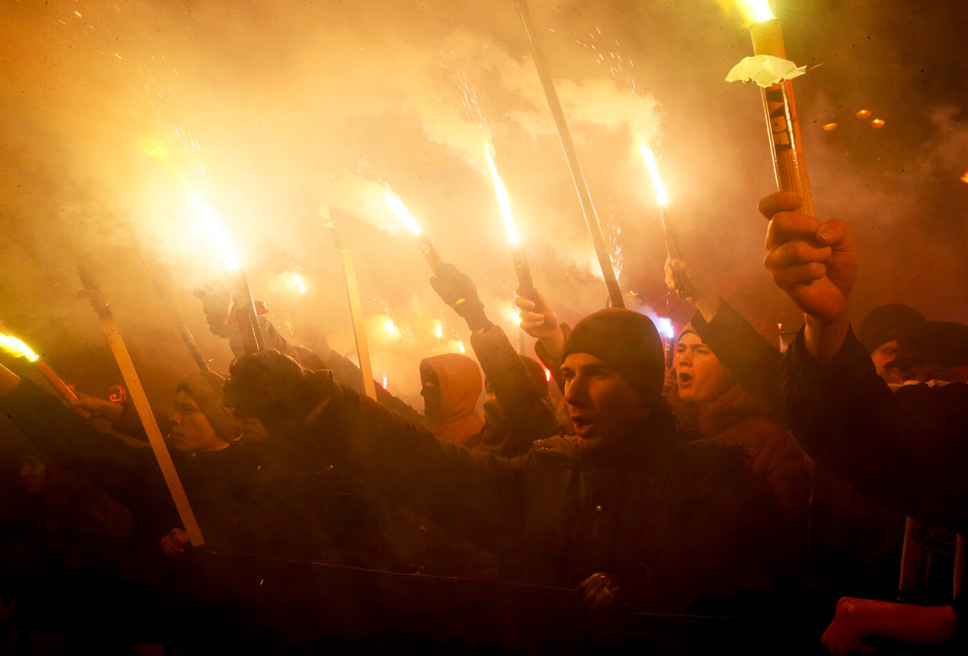 Rally fascista de Ucrania