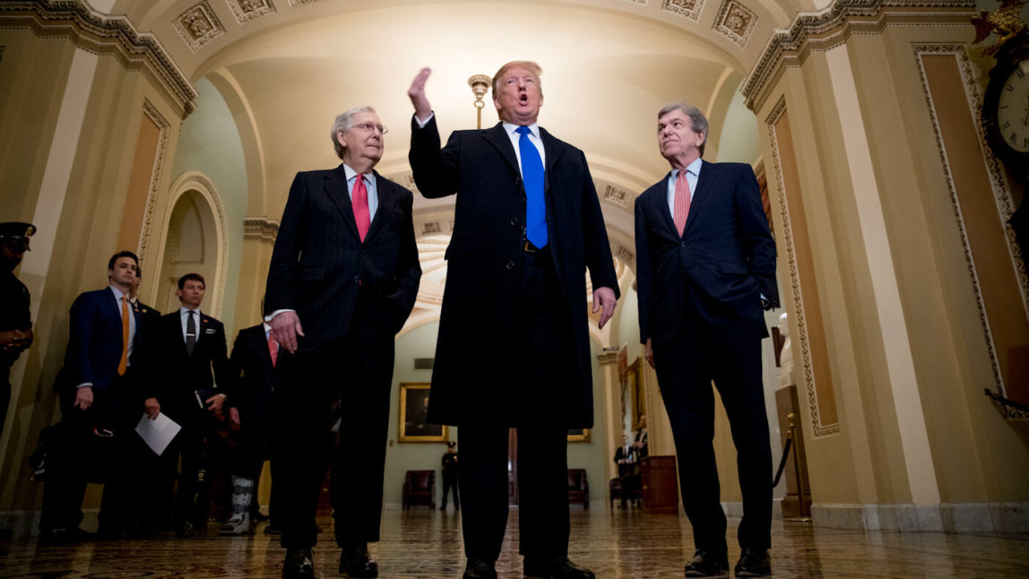 Donald Trump, Mitch McConnell, Roy Blunt