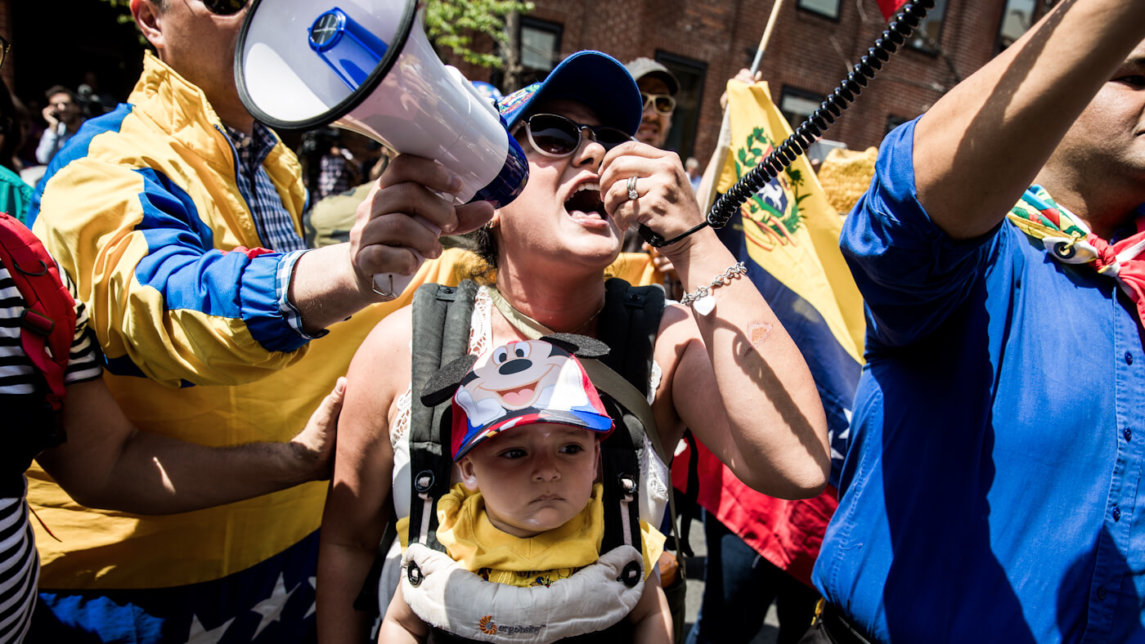 Who’s Behind the Pro-Guaidó Crowd Besieging Venezuela’s D.C. Embassy?