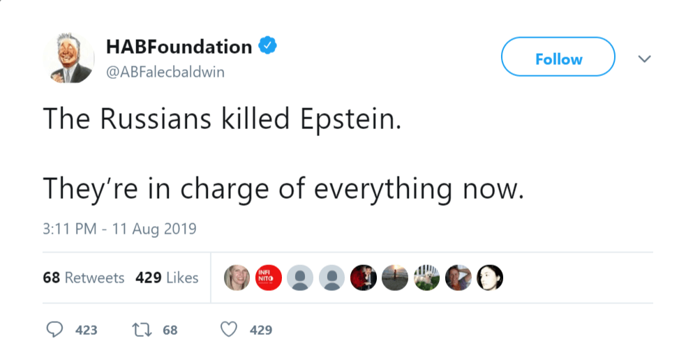 Alec Baldwin Russians Epstein