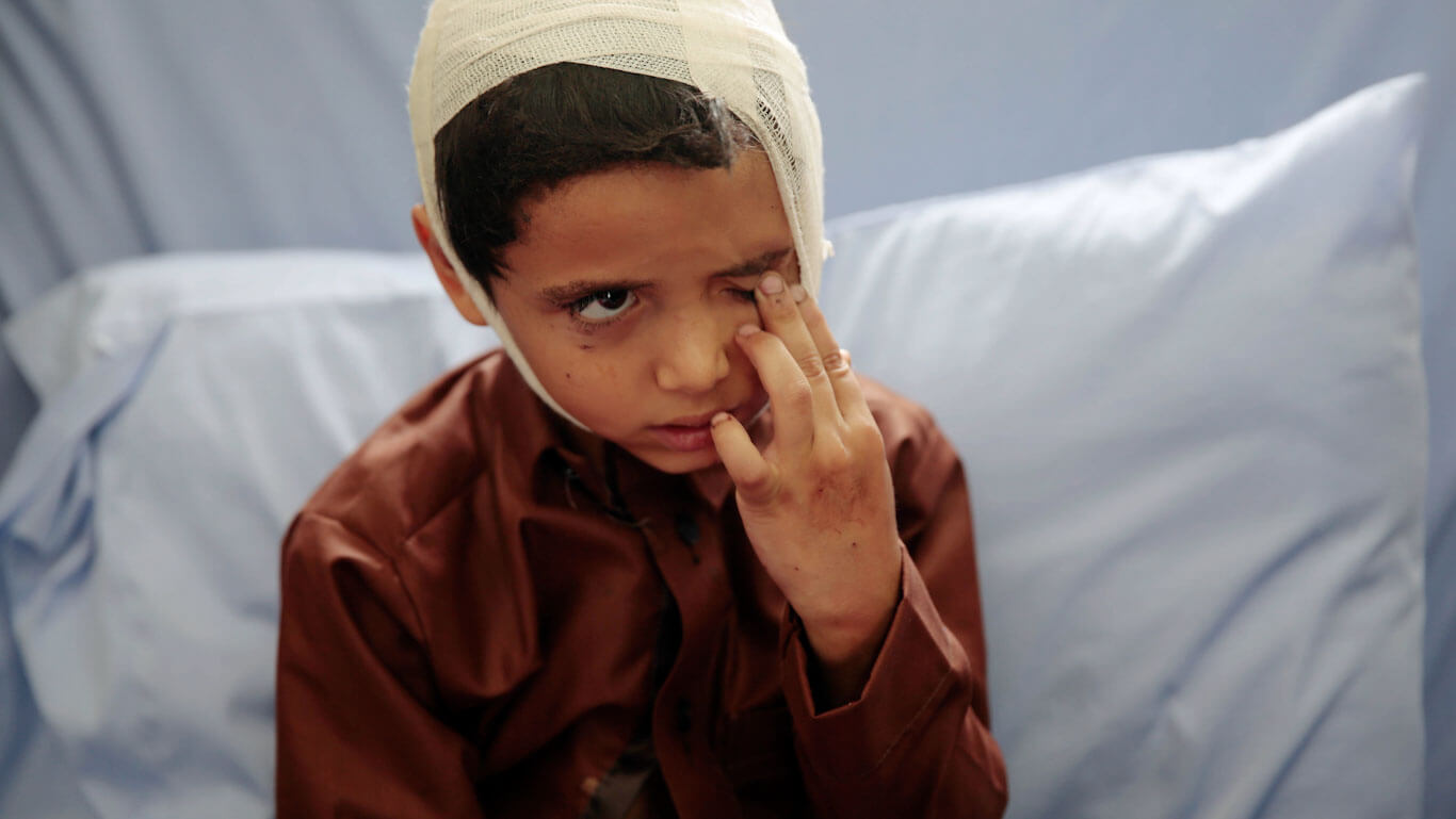 Yemen war children feature photo