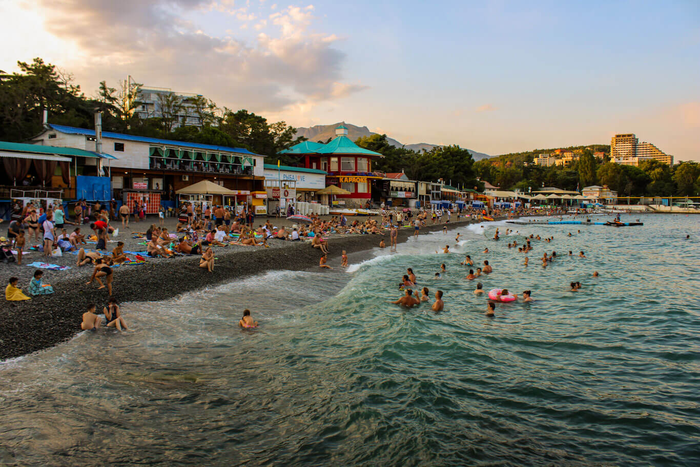 Playa de Alushta Crimea