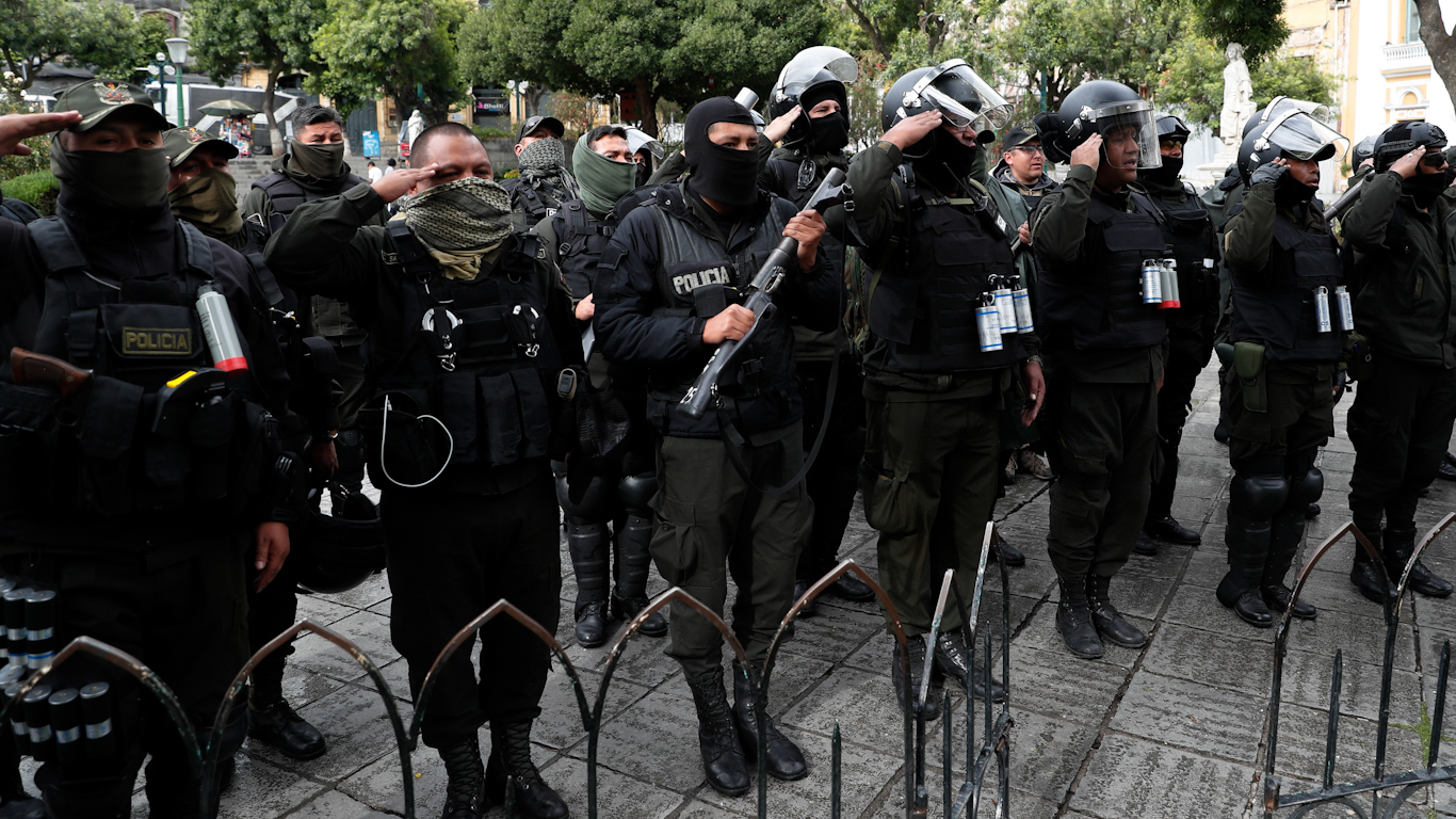 Bolivia Coup police feature photo