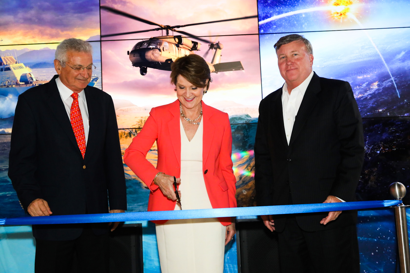 Lockheed Martin CEO Marillyn Hewson, inaugurates the Lockheed Martin Israel Demonstration Center in Tel Aviv.