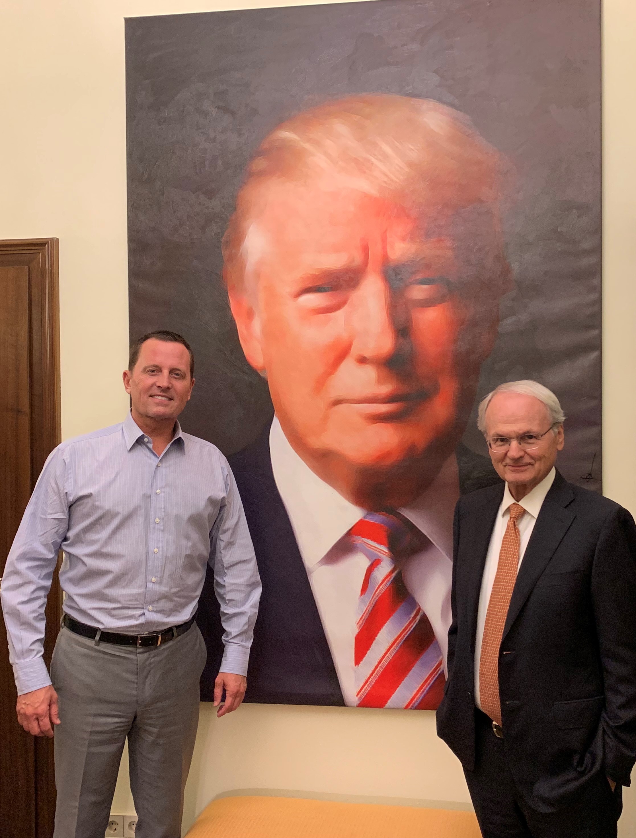 Richard Grenell, left, poses with Morton Klein, head of the Zionist Organization of America. Photo | ZOA