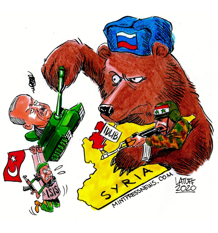 Rusia Turquía Siria Idlib Cartoon