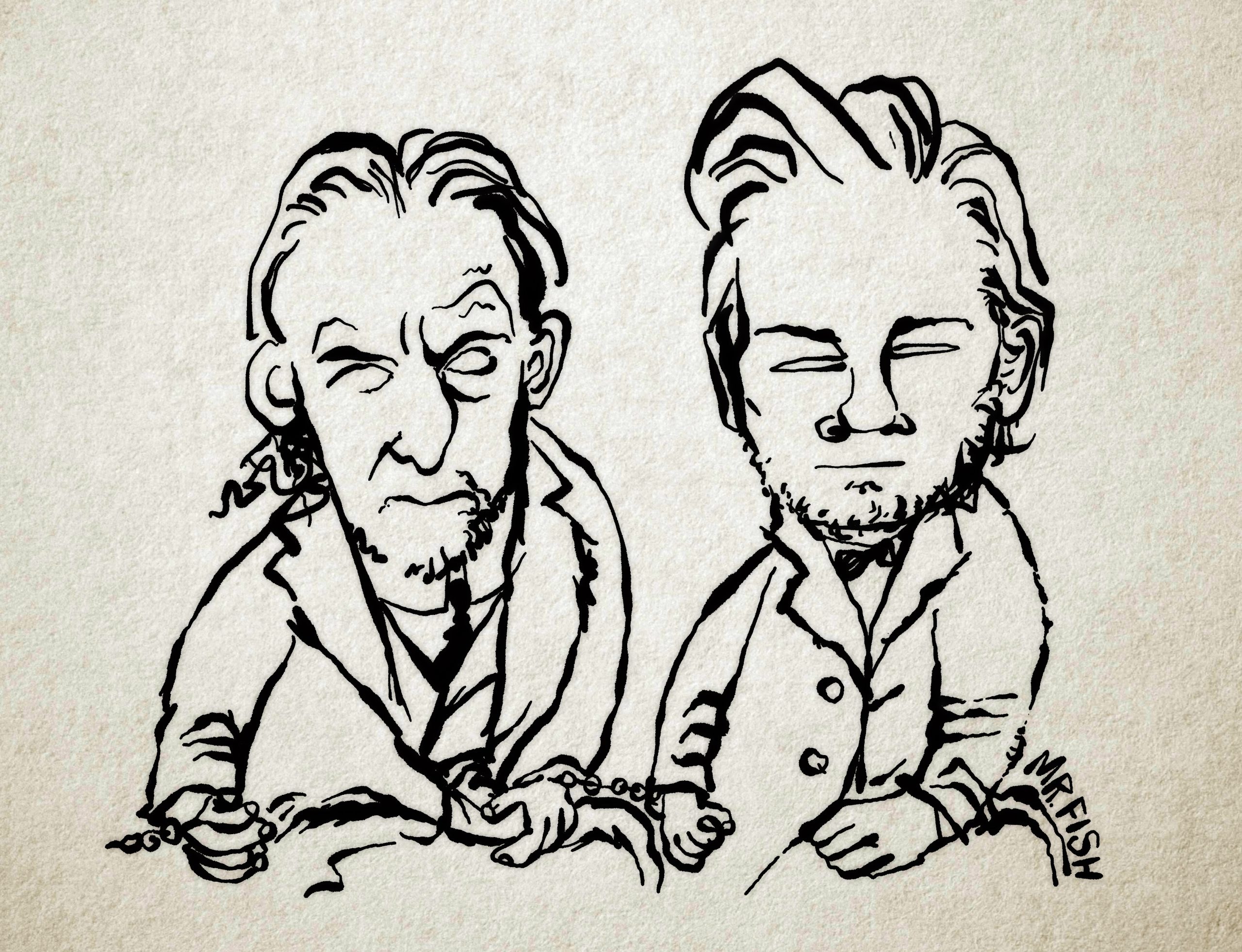 Julian Assange dibujos animados