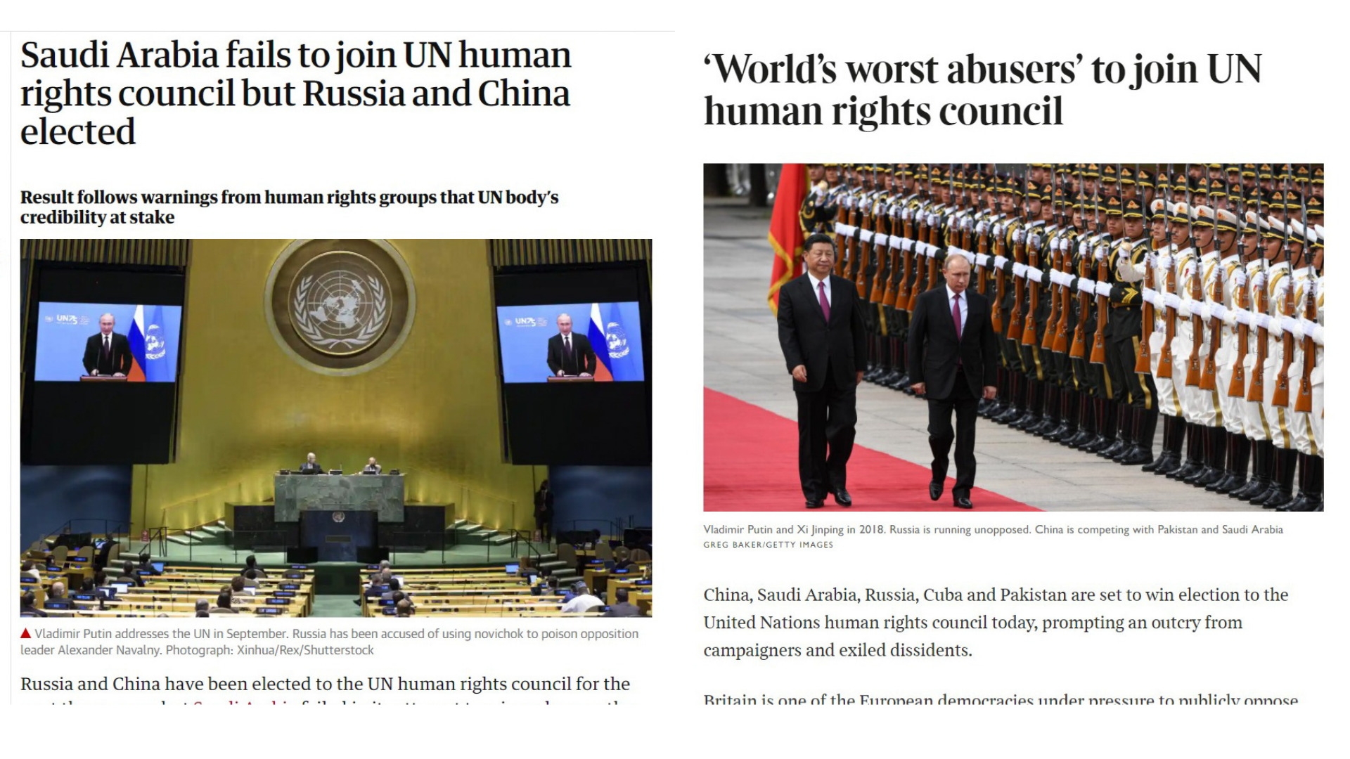 UN Media coverage