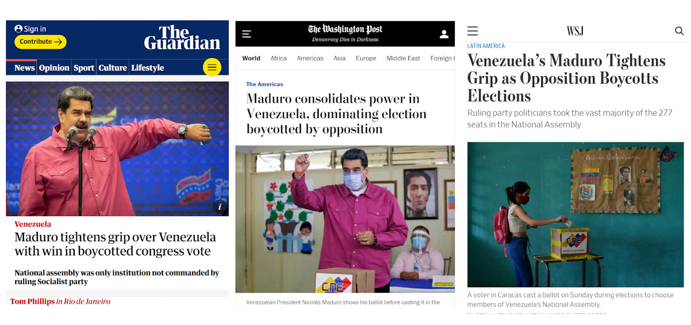 Sesgo mediático Venezuela