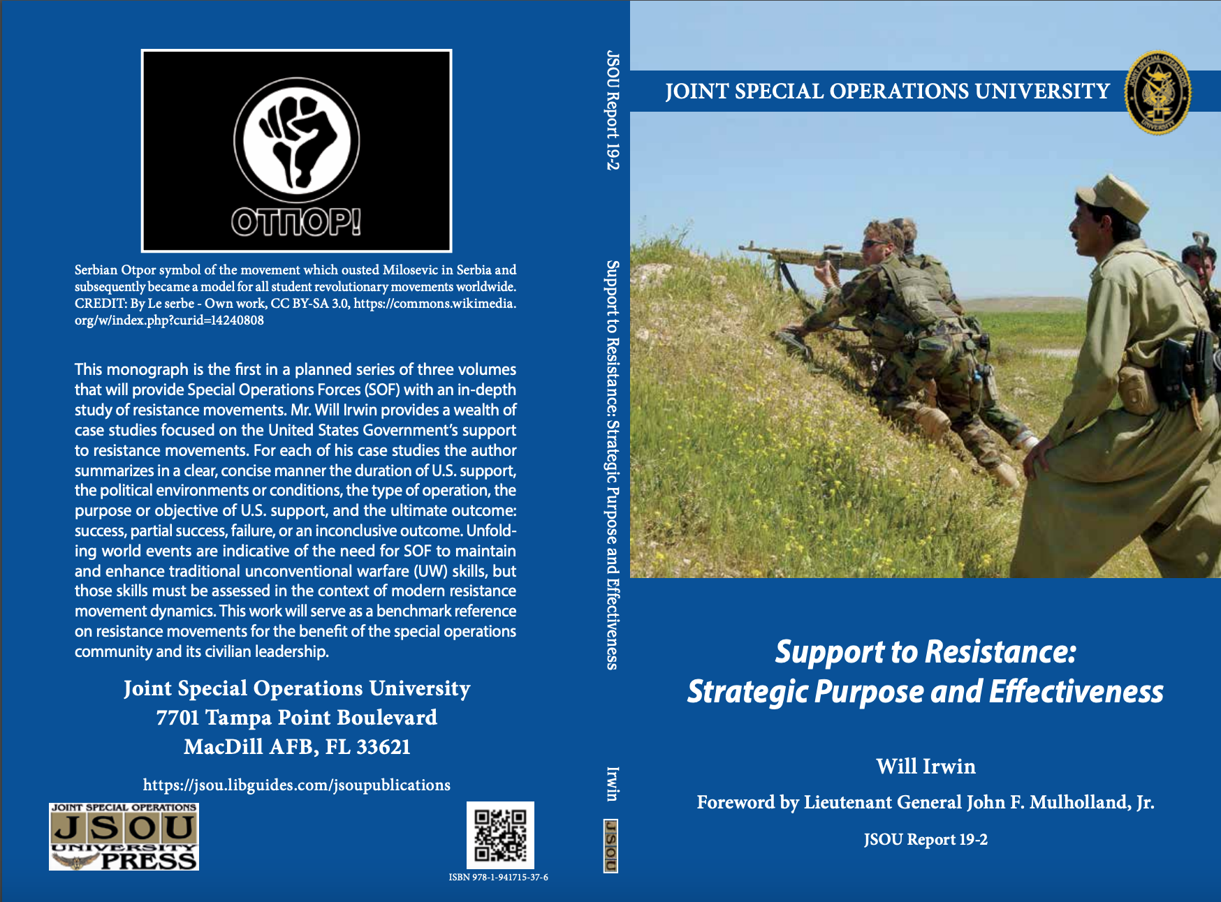 Support to Resistance Strategic Purpose and Effectiveness book