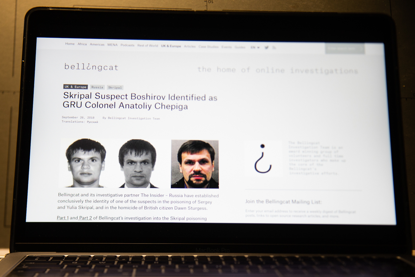 Bellingcat Sergei Skripal