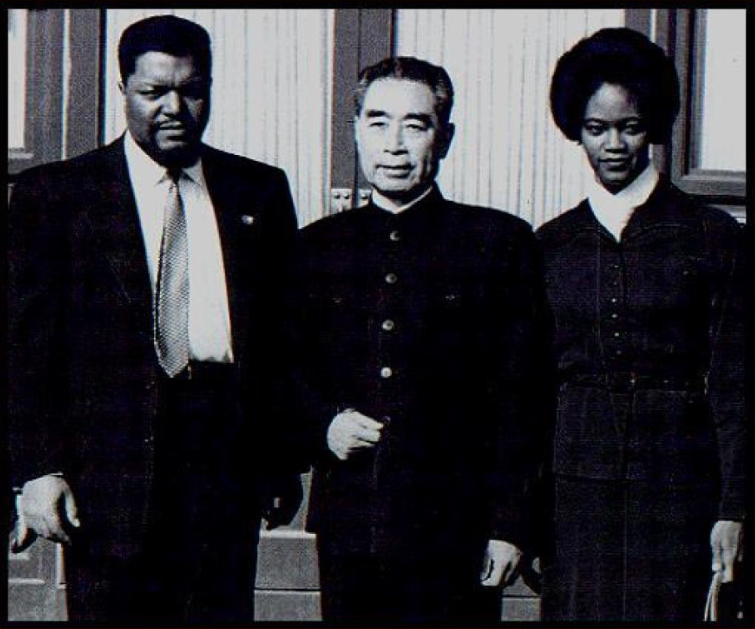 Robert and Mabel Williams with Zhou Enlai