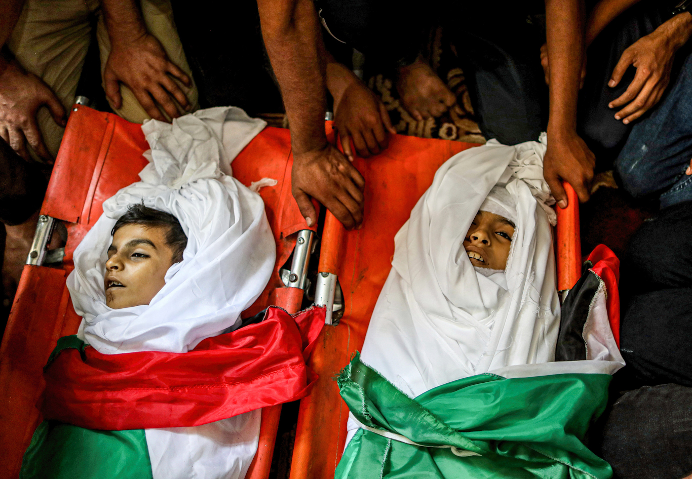 Yasser al-Nabahin and his three children killed in an Israeli airstrike in Gaza, Palestine - 08 Aug 2022