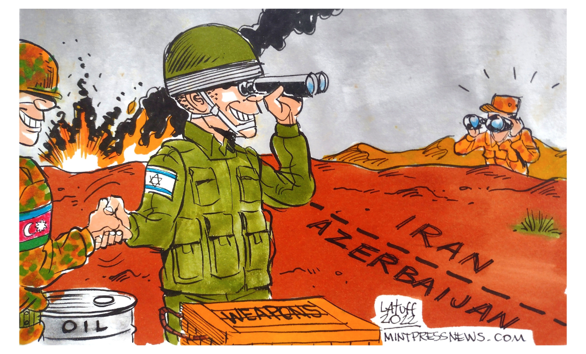 Caricature de drone d'Israël