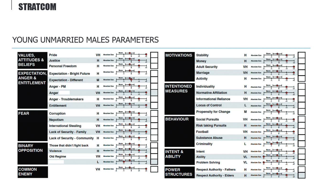 An example of SCL's Target Audience Analysis model adopted for NATO by STRATCOM