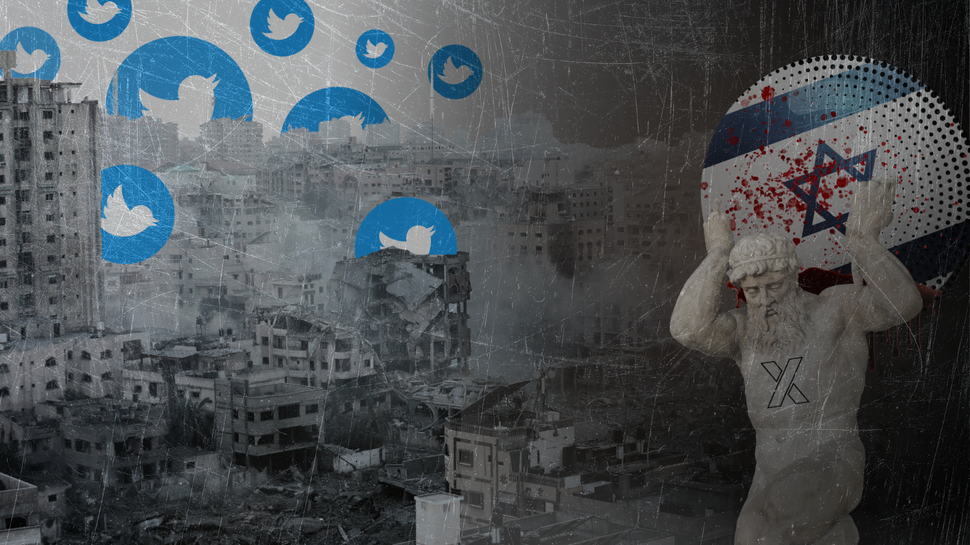 İsrail Twitter propagandası Özellik fotoğrafı