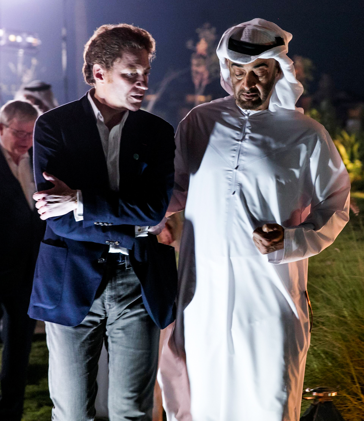 Thomas Kaplan chats with UAE monarch Sheikh Mohamed bin Zayed