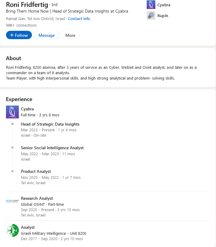 Roni Fridfertig bio