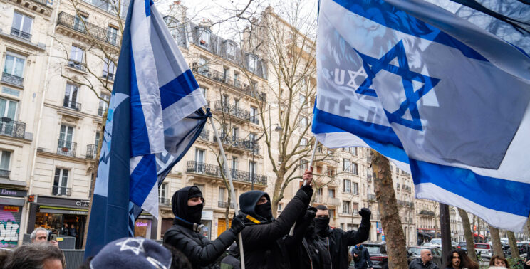 A rally attended by Betar members in Paris, February 9, 2025: Cesar Vilette | Ola News | Sipa via AP Images