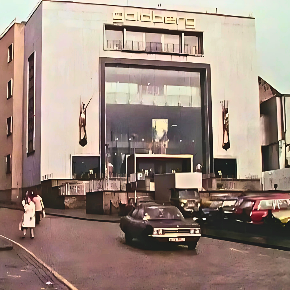 Tienda Goldberg de Edimburgo en Tollcross en 1983. Fuente | Archivo de A. Goldberg & Sons Ltd.