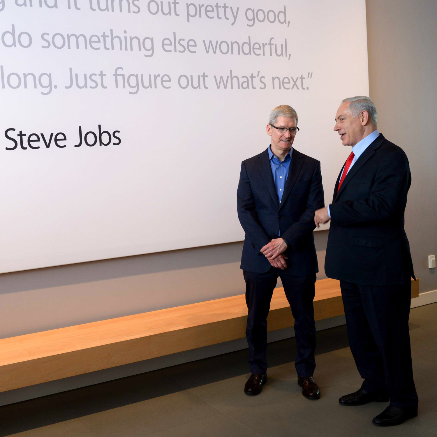 Tim Cook Benjamin Netanyahu